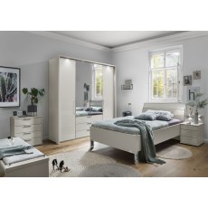 Wiemann Monaco 4 Door 3 Drawer 100cm in Champagne Glass and Crystal Mirror Doors Combi wardrobes with bi-fold-doors Wiemann Monaco 4 Door 3 Drawer 100cm in Champagne Glass and Crystal Mirror Doors Combi wardrobes with bi-fold-doors