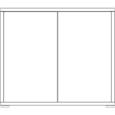 White  Door Bay for Wardrobe W 200cm H 236cm