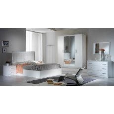 Ben Company Ambra White Bedroom Set Ben Company Ambra White Bedroom Set