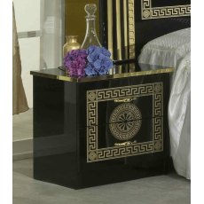 Ben Company New Serena Black & Gold Night Table Ben Company New Serena Black & Gold Night Table
