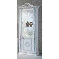 Ben Company New Venus White & Silver 1 Door Vitrine Ben Company New Venus White & Silver 1 Door Vitrine