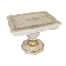 Ben Company Betty Beige Onyx Lamp Table Ben Company Betty Beige Onyx Lamp Table