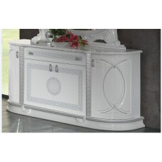 Ben Company New Venus White & Silver 4 Door Buffet Ben Company New Venus White & Silver 4 Door Buffet