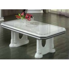 Ben Company New Venus White& Silver Coffee Table Ben Company New Venus White& Silver Coffee Table
