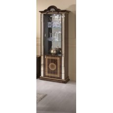 Ben Company New Venus Walnut & Gold 1 Door Vitrine Ben Company New Venus Walnut & Gold 1 Door Vitrine