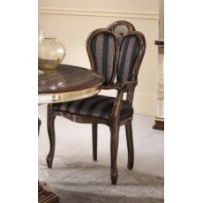 Ben Company New Venus Walnut& Gold Arm Chair Ben Company New Venus Walnut& Gold Arm Chair