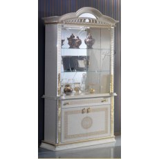 Ben Company New Venus Beige & Gold 2 Doors Vitrine Ben Company New Venus Beige & Gold 2 Doors Vitrine