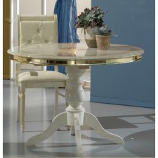 Ben Company New Venus Beige & Gold Round Table Ben Company New Venus Beige & Gold Round Table
