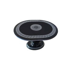 Ben Company New Venus Black & Silver Lamp Table Ben Company New Venus Black & Silver Lamp Table