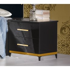 Ben Company Elegance Black & Gold Night Table Ben Company Elegance Black & Gold Night Table
