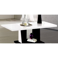 Ben Company Elisa White-Black Coffee Table Ben Company Elisa White-Black Coffee Table