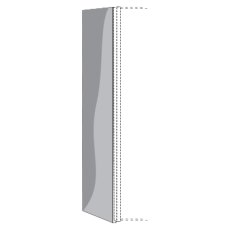 2 Door Sliding Wardrobe with 1 Left White Glass and 1 Right Wooden Door in Carcase Colour both with  2 Door Sliding Wardrobe with 1 Left White Glass and 1 Right Wooden Door in Carcase Colour both with