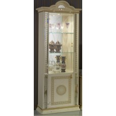 Ben Company New Venus Beige & Gold 1 Door Vitrine Ben Company New Venus Beige & Gold 1 Door Vitrine