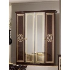 Ben Company Sara Mahogany 4 Door Wardrobe Ben Company Sara Mahogany 4 Door Wardrobe