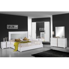 H2O Design Bella White Bed Frame