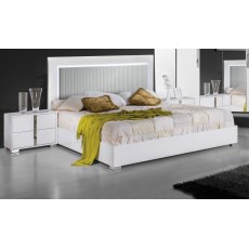 H2O Design Bella White Bed Frame H2O Design Bella White Bed Frame