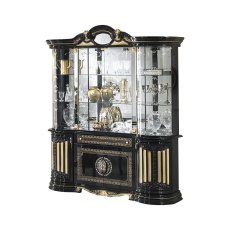 Ben Company Betty Black and Gold 4 Door Vitrine Ben Company Betty Black and Gold 4 Door Vitrine