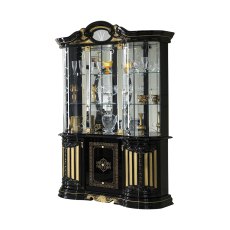 Ben Company Betty Black and Gold 3 Door Vitrine Ben Company Betty Black and Gold 3 Door Vitrine