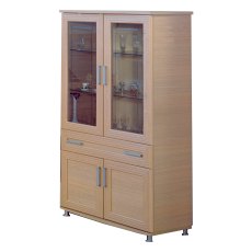 Ben Company Sonia Light Oak 2 Door Vitrine Ben Company Sonia Light Oak 2 Door Vitrine