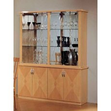 Ben Company Elena Beechwood 4 Door Vitrine Ben Company Elena Beechwood 4 Door Vitrine
