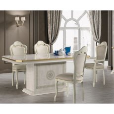 H2O Design Aurora Beige and Gold Rectangular Extendable Table H2O Design Aurora Beige and Gold Rectangular Extendable Table