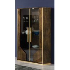 H2O Design Desiree Bronze Gold 2 Door Vitrine H2O Design Desiree Bronze Gold 2 Door Vitrine