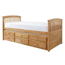 Marcell Hardwood Captains Bed Frame