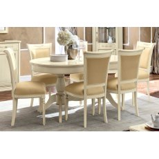 Camel Group Torriani Ivory Oval Table with 2 Extensions Camel Group Torriani Ivory Oval Table with 2 Extensions