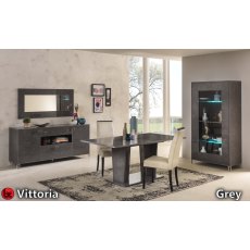 Ben Company Vittoria Grey 2 Door Vitrine Ben Company Vittoria Grey 2 Door Vitrine