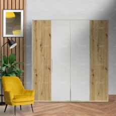 Wiemann All In hinged-door wardrobe of width 200cm Wiemann All In hinged-door wardrobe of width 200cm