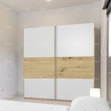 Wiemann Bari sliding door wardrobe of width 200cm, handles in carcass colour Wiemann Bari sliding door wardrobe of width 200cm, handles in carcass colour