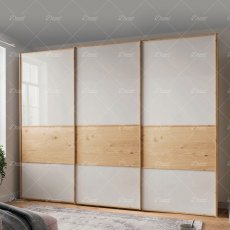 Wiemann Bari sliding door wardrobe of width 250cm, handles in carcass colour Wiemann Bari sliding door wardrobe of width 250cm, handles in carcass colour