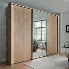 Wiemann Monaco 3000 sliding door wardrobe of width 300cm with 3 doors Wiemann Monaco 3000 sliding door wardrobe of width 300cm with 3 doors