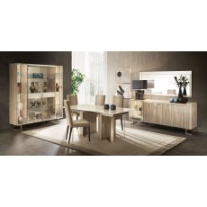 Arredoclassic Adora Luce Light 4 Doors Cabinet With Glass Shelves