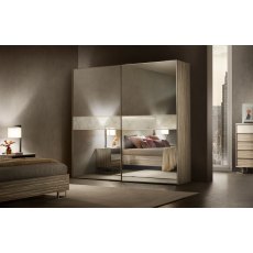 Arredoclassic Adora Luce Light 2 Sliding Mirror Doors Wardrobe Arredoclassic Adora Luce Light 2 Sliding Mirror Doors Wardrobe