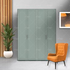 Wiemann Cambridge of width 200cm wooden or mirrored hinged 4 doors wardrobe with cornice without lights Wiemann Cambridge of width 200cm wooden or mirrored hinged 4 doors wardrobe with cornice without lights