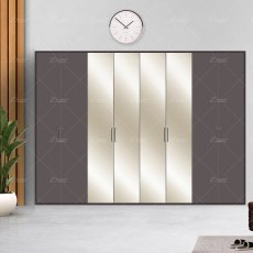 Wiemann Eastside hinged-door wardrobe of width 400cm with 8 doors without cornice Wiemann Eastside hinged-door wardrobe of width 400cm with 8 doors without cornice
