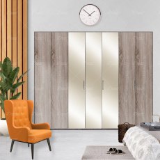 Wiemann Eastside hinged-door wardrobe of width 350cm with 7 doors without cornice Wiemann Eastside hinged-door wardrobe of width 350cm with 7 doors without cornice