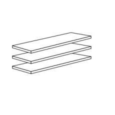 3 Shelves for Compartment Width 30.2 cm W30.2cm x H2.2cm x D51.5cm