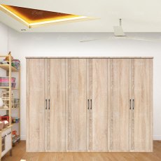 Wiemann Luxor 3 & 4 hinged-door wardrobe of width 225cm 6 doors with cornice Wiemann Luxor 3 & 4 hinged-door wardrobe of width 225cm 6 doors with cornice