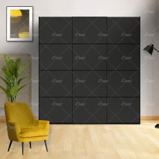 Wiemann Miami 2 sliding door wardrobe of width 280cm 3 doors without cornice, handle ledges in chrome Wiemann Miami 2 sliding door wardrobe of width 280cm 3 doors without cornice, handle ledges in chrome