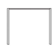 Passe-partout frames without lights for width 350 cm- Height:220cm