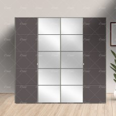 Wiemann Westside2 sliding-door wardrobe of width 330cm with 4 doors without cornice Wiemann Westside2 sliding-door wardrobe of width 330cm with 4 doors without cornice