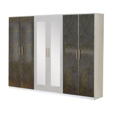 Ben Company Dalia Grey and Gold Bedroom Set