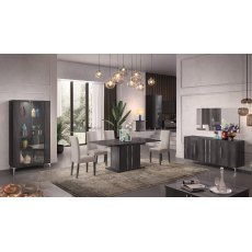 Ben Company Luna Grey 4 Door Sideboard Ben Company Luna Grey 4 Door Sideboard