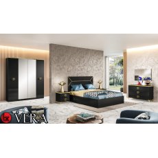 Ben Company Vera Bedroom Group Black & Gold Ben Company Vera Bedroom Group Black & Gold