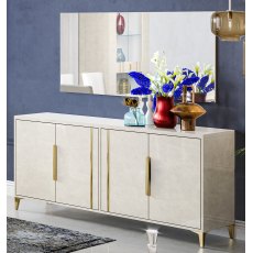 Ben Company Luna Cream 4 Door Sideboard Ben Company Luna Cream 4 Door Sideboard