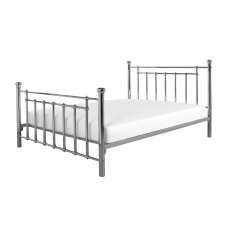 Kensington Shiny Nickel Bed Frame Kensington Shiny Nickel Bed Frame