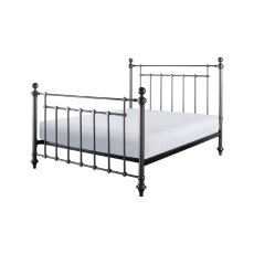 Ledbury Cast Zinc Bed Frame In Antique Silver Finish Ledbury Cast Zinc Bed Frame In Antique Silver Finish