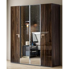 Camel Group Smart Walnut Wardrobe With Mirror Camel Group Smart Walnut Wardrobe With Mirror